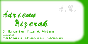 adrienn mizerak business card